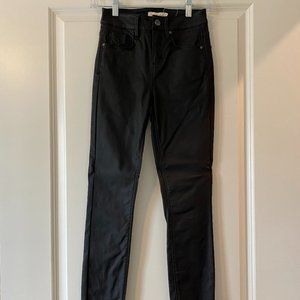 Skinny Faux leather black pants